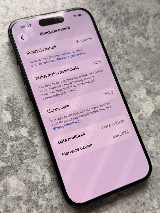 Iphone 15 PRO 128gb Niebieski