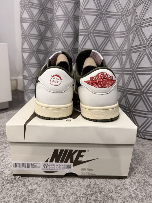 Nike Air Jordan 1 Low Travis Scott Olive – 45.5 – Como Novas