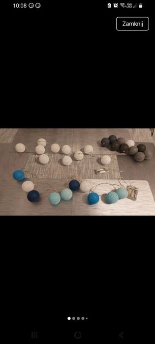 Kule led i ramki na zdjęcia