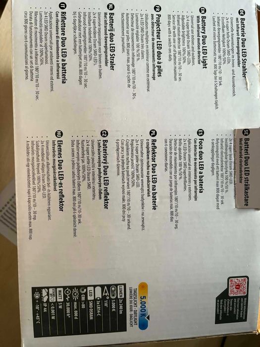 Oświetlenie led z czujką ruchu