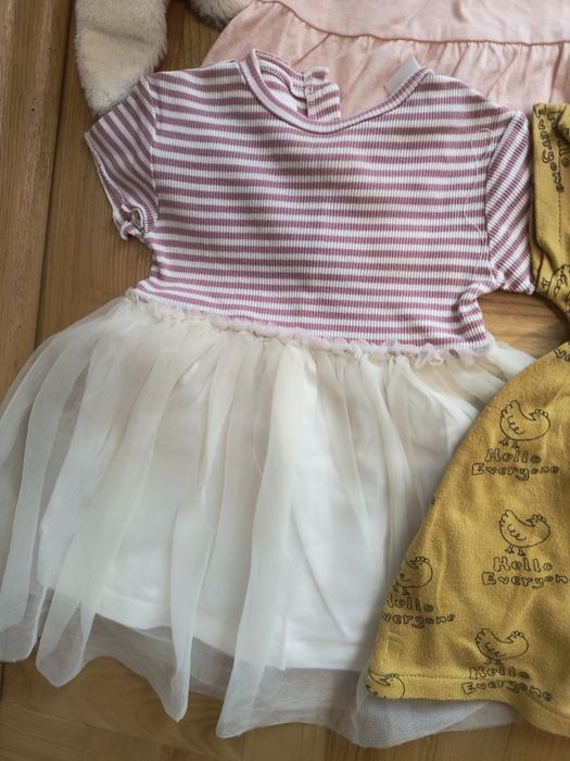 Paka sukienek dla dziewczynki Zara i H&M