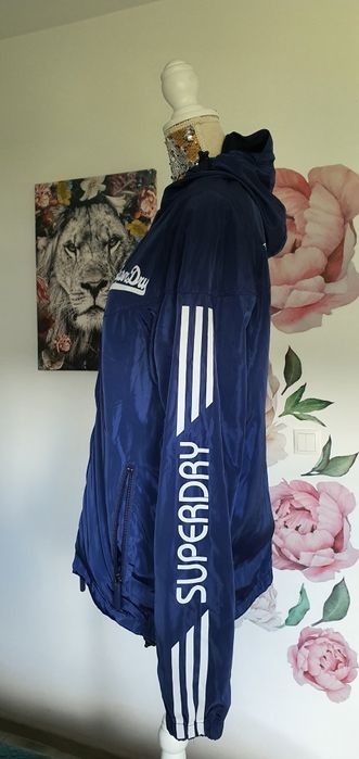 Kurtka superdry Rozmiar L Super stan raz założona granatowa lekka