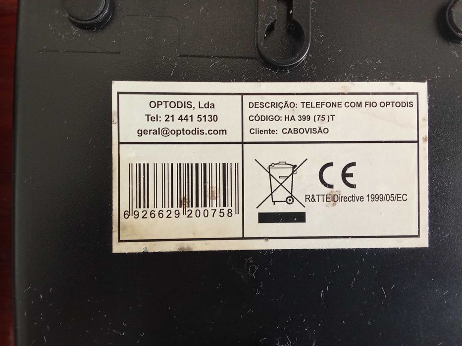 Vendo Telefone Fixo com Fio Cabovisão