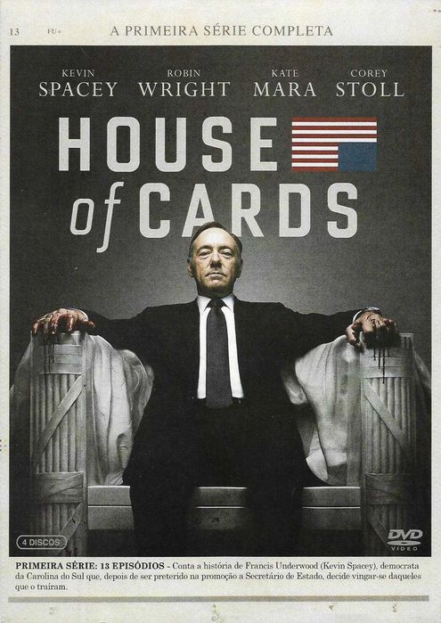 House of Cards - - - 1ª Temporada - - - - - 4 X DVD