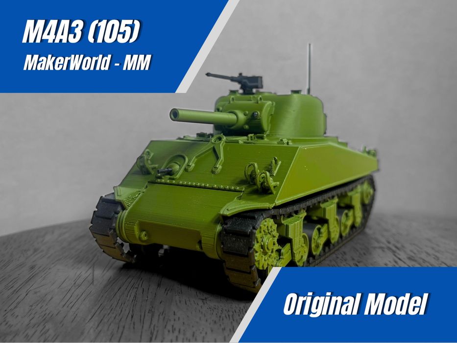 Modelo tanque M4A3 1/35 montado