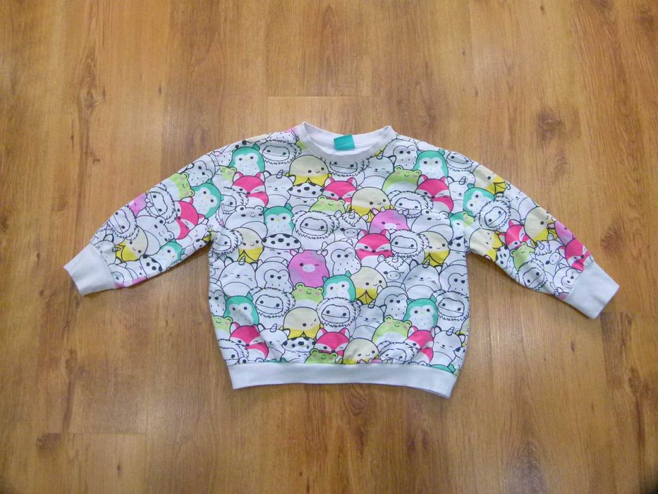 rozm 122 Sinsay Squishmallows bluza biała/  kolorowa