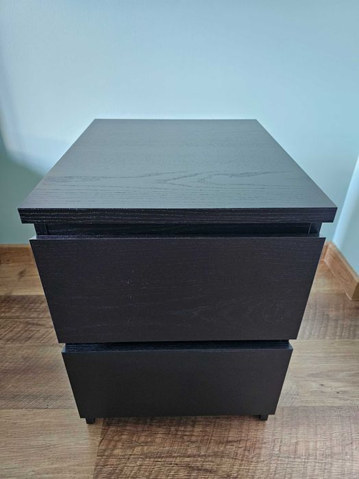 Zestaw mebli Ikea - MALM - czarnobrąz