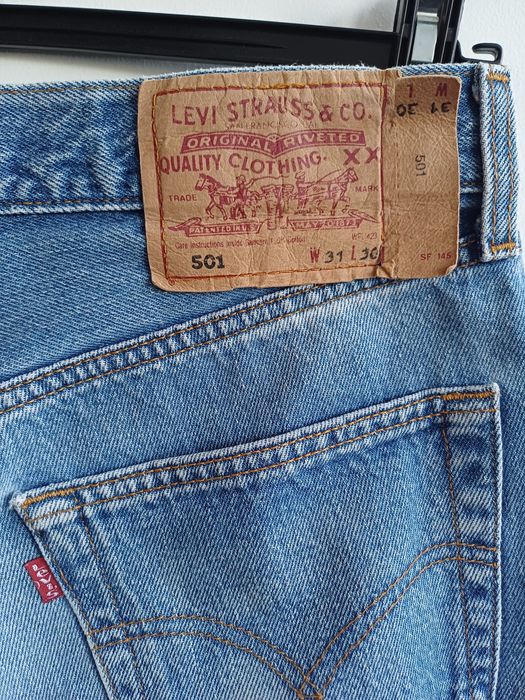 Винтажные джинсовые мужские шорты LEVIS  501 made іn USA разм 30