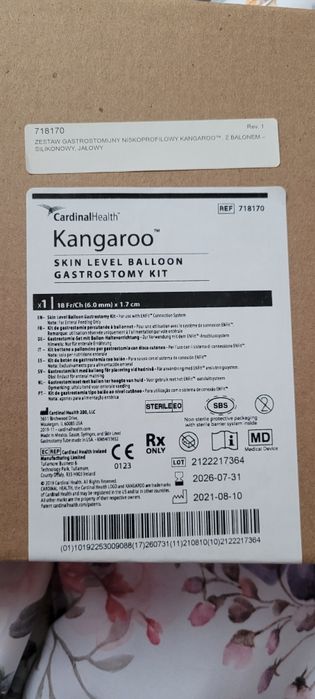 Gastrostomia niskoprofilowa PEG Kangaroo