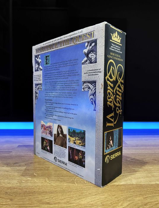 King's Quest VI 6 (PC PL 1993) BIG BOX polskie premierowe wydanie IPS