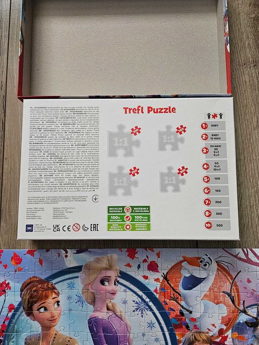 Пазл Trefl Frozen 2 Приключения сестер 160 деталей (15374)
