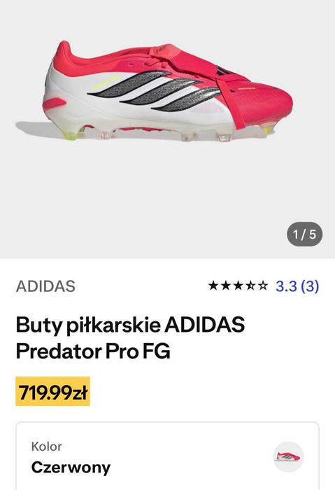 Korki Adidas Pro Predator  FG buty piłkarskie