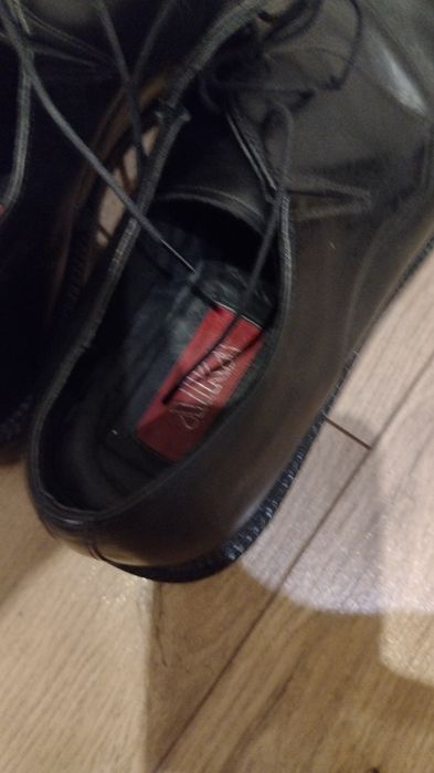 Czarne buty męskie, rozmiar 43