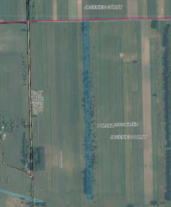 Sprzedam działkę rolną 1,25 ha – Jasieniec Dolny k. Iłży