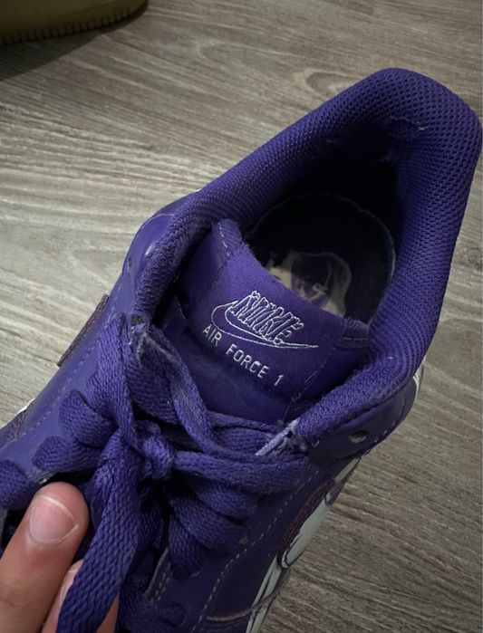Nike air force 1 skeleton purple 43