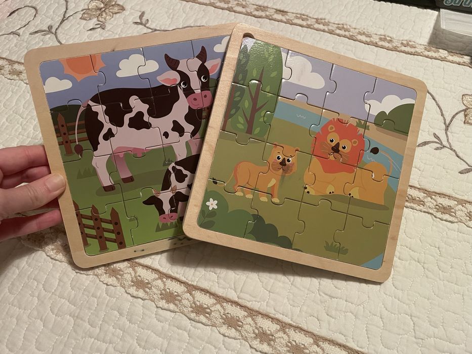 Puzzles novos (tem dois em madeira)