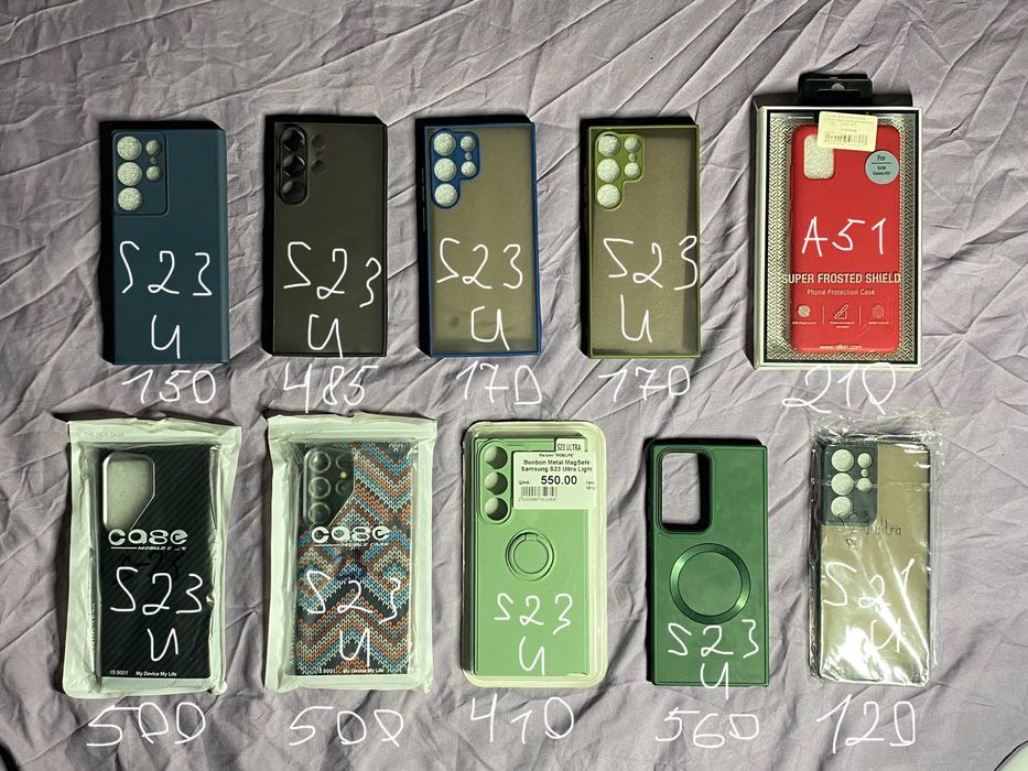 ЦІНИ ТІЛЬКИ НА ФОТО Чохли на Samsung S23 Ultra, S21 Ultra, A51