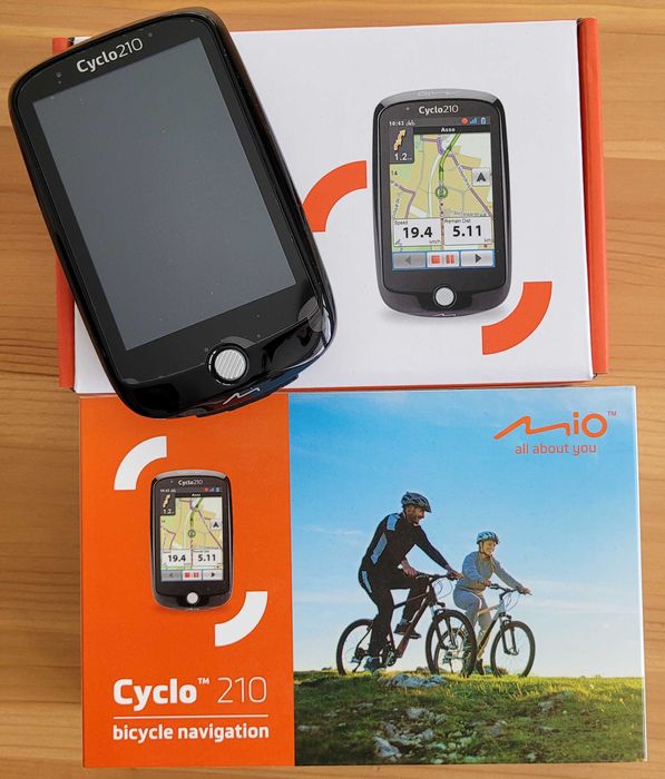 Licznik Nawigacja rowerowa MIO CYCLO 210 Bezprzewodowa, kompletna GPS
