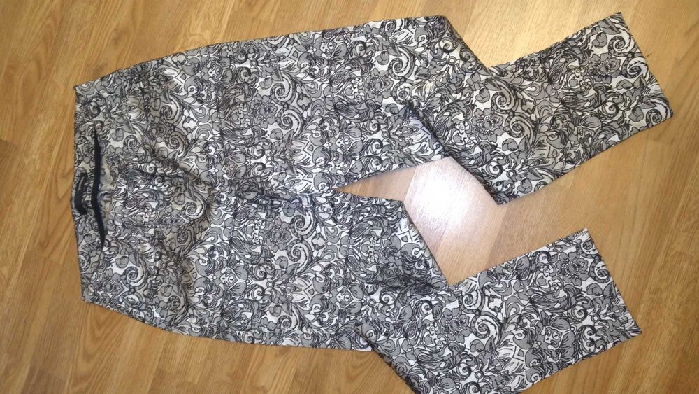 Штаны летние женские М 46р.цветные серые стальные