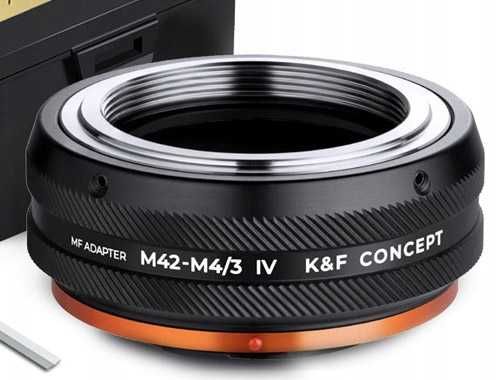 Adapter M42 Micro 4/3 m4/3 Lumix Olympus K&F Concept PRO IV plus klucz