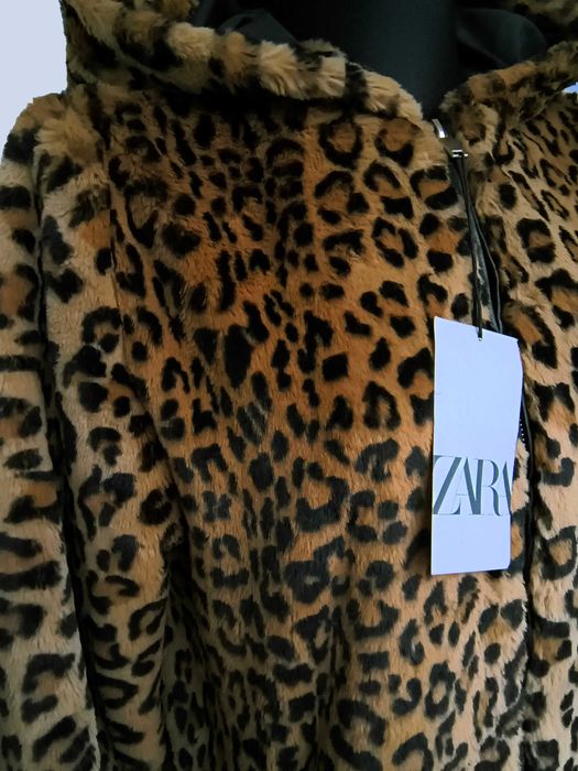 ZARA sztuczne futerko panterka S/M