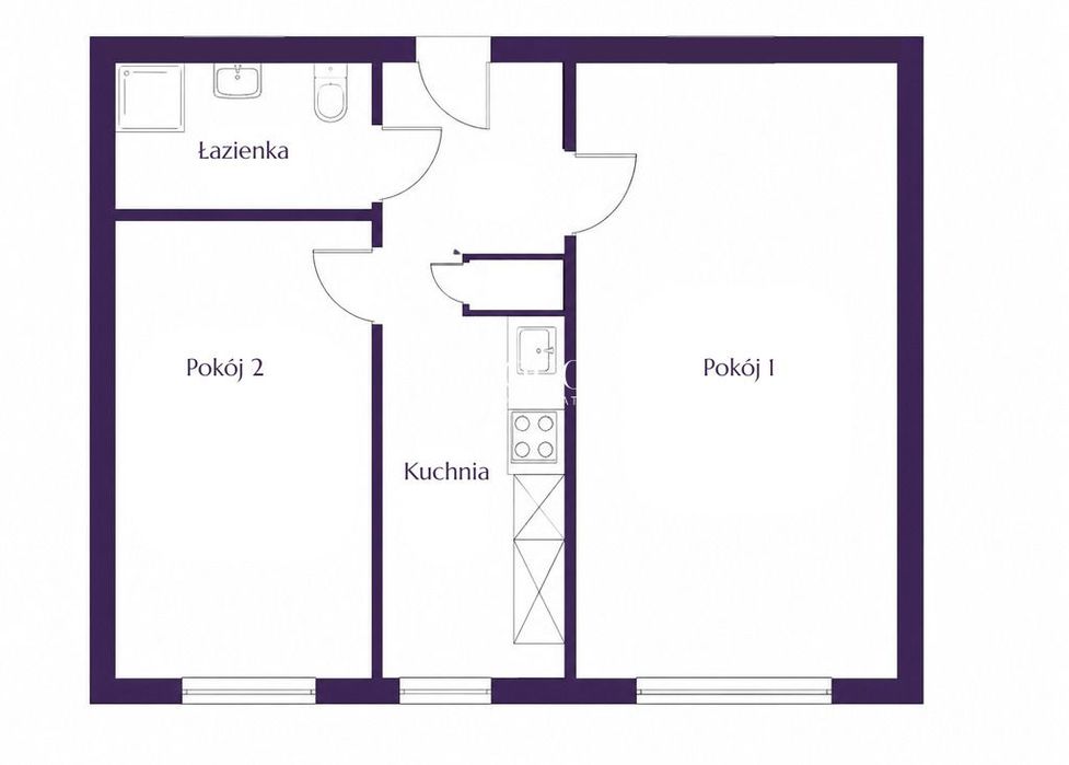 2 pokoje, osobna kuchnia, balkon - do remontu