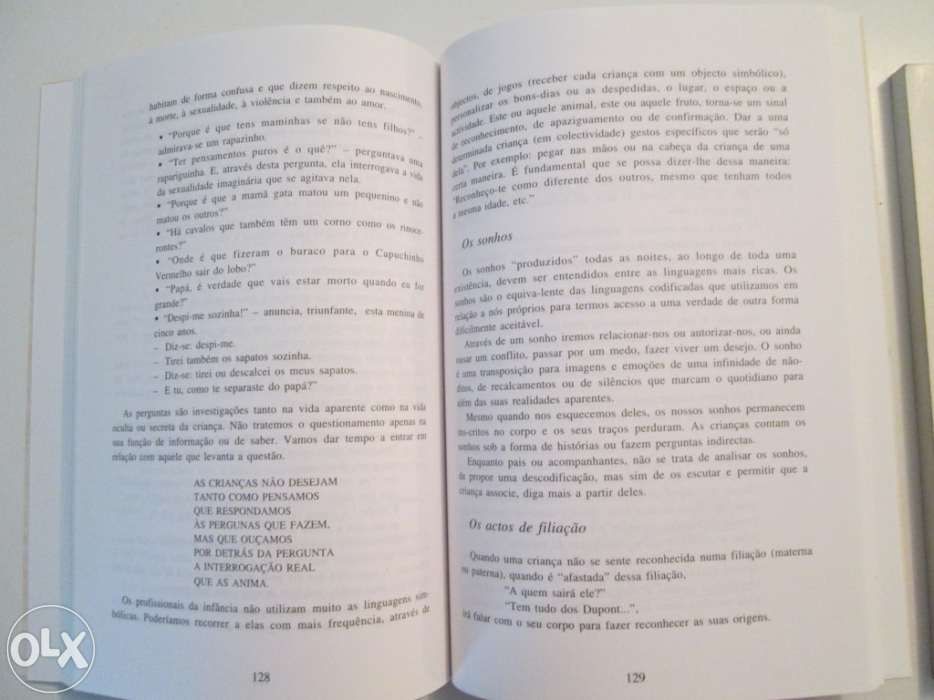 2 livros "Papá, mamã...", Inst. Jean Piaget
