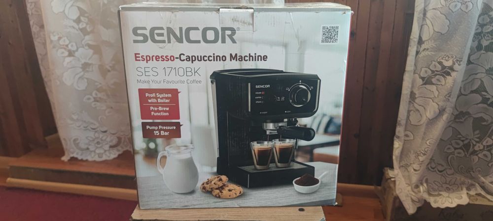 Кавоварка рожкова Sencor SES 1710BK(під відновлення або донор)