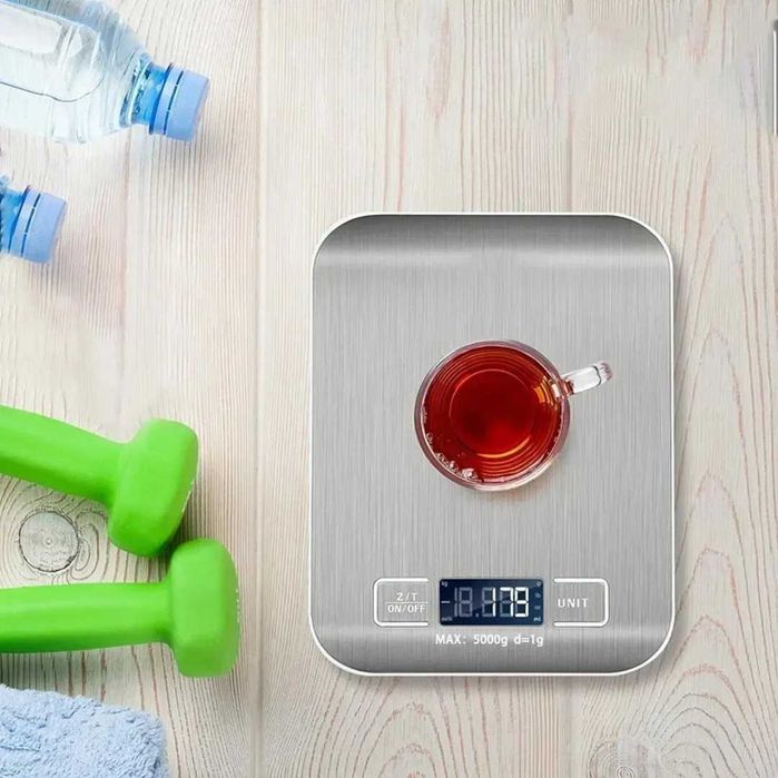 Balança Digital de Aço Inoxidável - NOVA COM DESCONTO