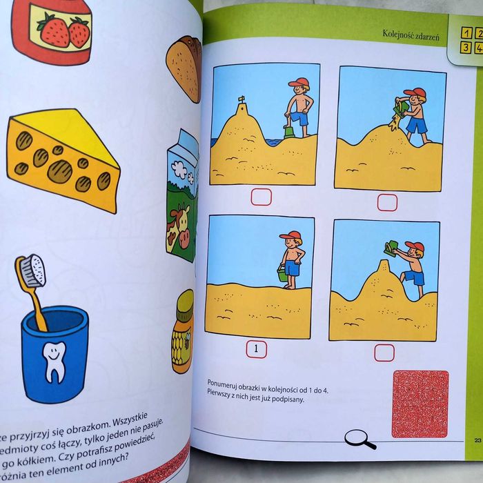 Ćwiczenia dla dzieci 4-5 lat. Szlaczki, koncentracja, skojarzenia.
