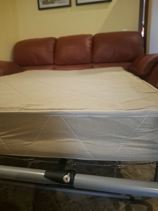 Sofá-cama de 3 lugares em couro Divani &Divani by Natuzzi