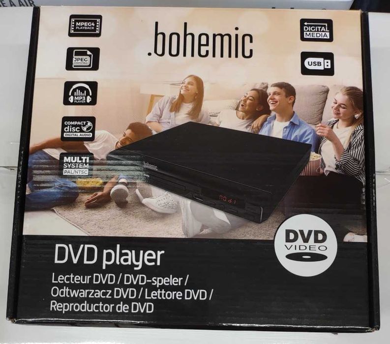 Nowy Odtwarzacz tuner płyt DVD Bohemic Player + Pilot + kable