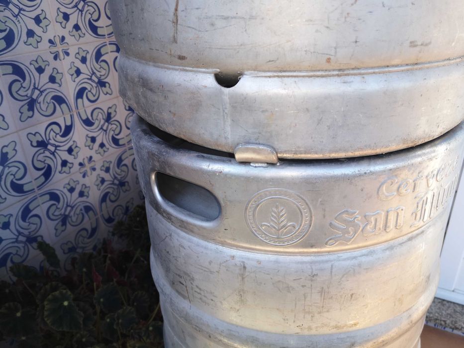 2 Barril aço inox para vinho
