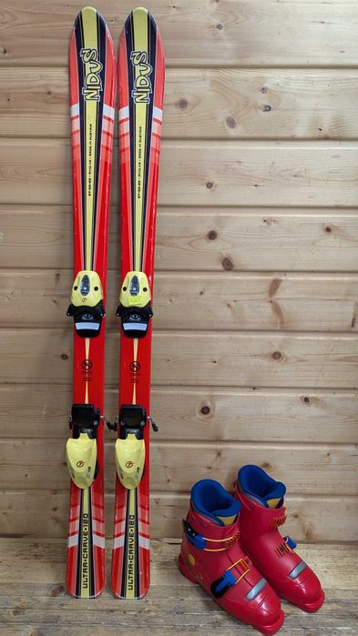 ZESTAW narty dziecięce NIDUS 120 cm + buty narc. SALOMON 22 cm (562)