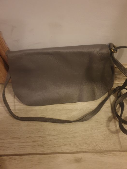 Torba szara skóra cielęca