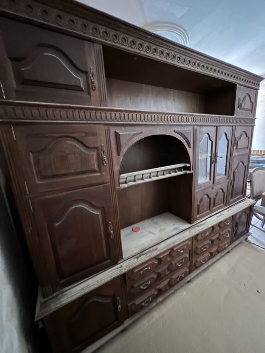 Armário/Louceiro em madeira maciça – grande e robusto (3 módulos)