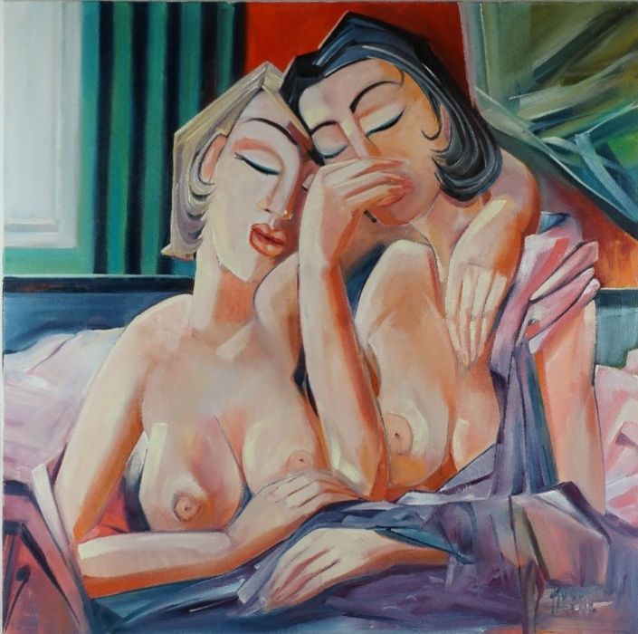 Óleo sobre tela de grande dimensão - Sonja Brzak