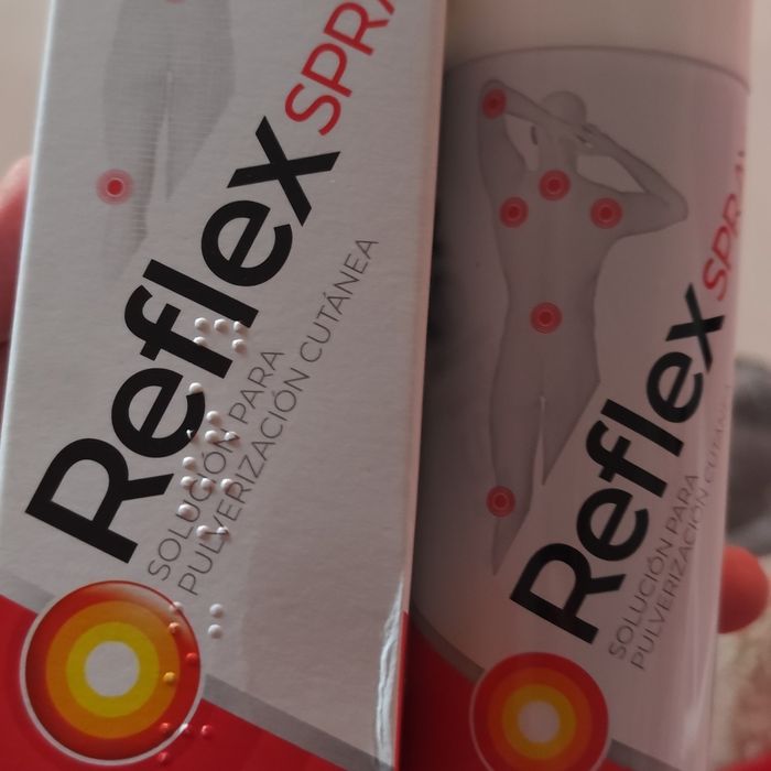 spray, REFLEX, excelente para dores musculares,, NOVO