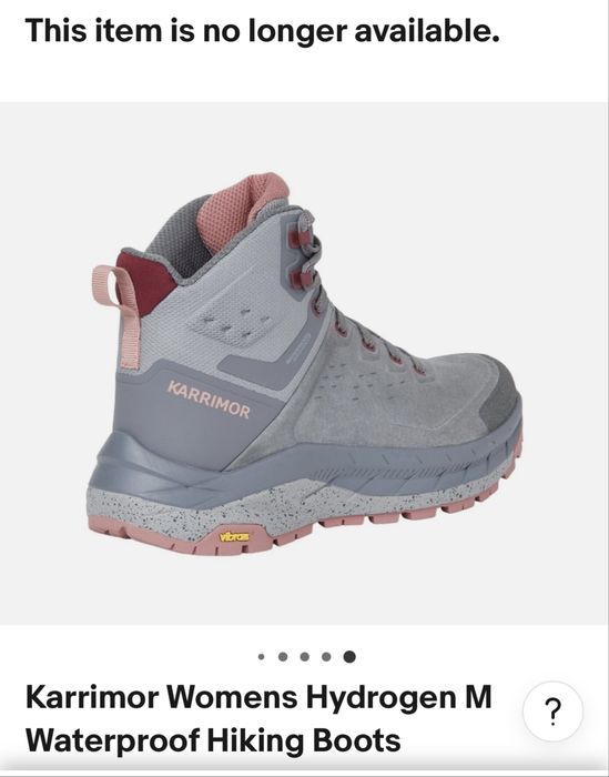 круті нові waterproof черевики karrimor  для прогулянок