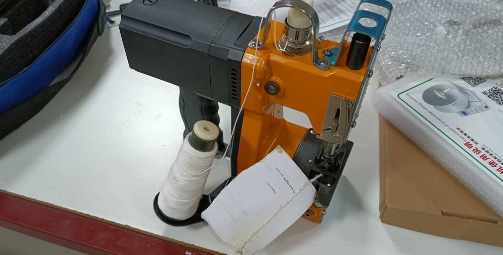 Máquina de Costura Elétrica Fechar Sacos, Automática para Sacos de PP/Kraft, Sacos de Papel, Sacos de Plástico e Sacos de Papel de Arroz