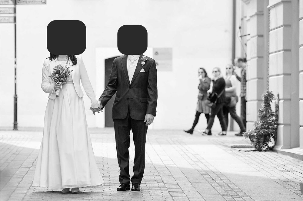 Suknia ślubna / ciążowa – elegancka, wygodna – stan bardzo dobry