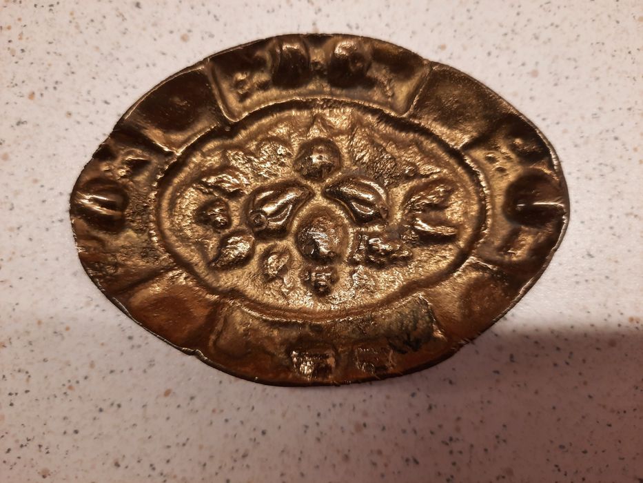 Talerzyk mosiężny stary przedwojenny