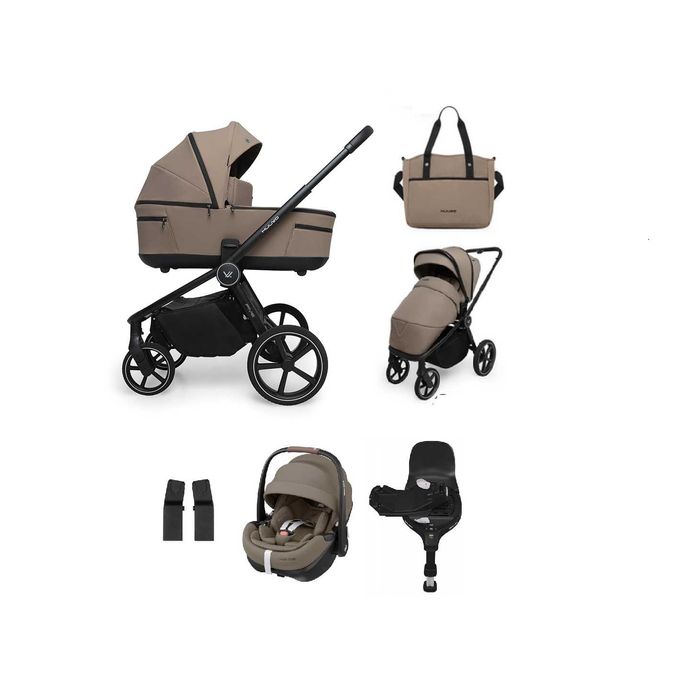 Zestaw 4w1 Muuvo Five MOKKA +fotelik Maxi Cosi Pebble 360 PRO2 baza360
