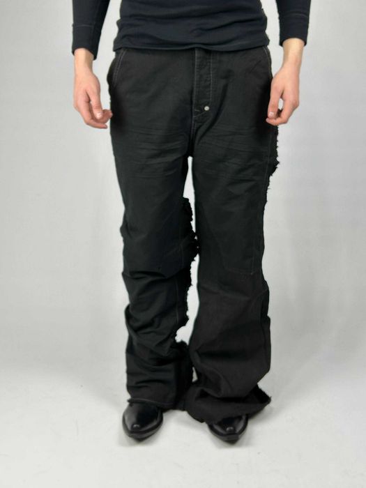 Rick Owens DRKSHDW клеш джинсы черные чорні джинси banana boot cut