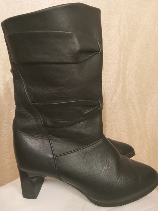 Buty Kozaki damskie czarne 36