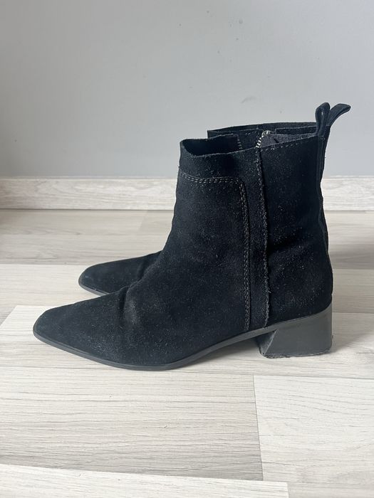 Zamszowe botki sztyblety Zara 40