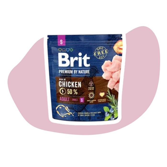 Brit Premium by Nature Adult Small Breed 1kg karma pełnoporcjowa z kurczakiem dla dorosłych psów ras małych (1-10 kg)