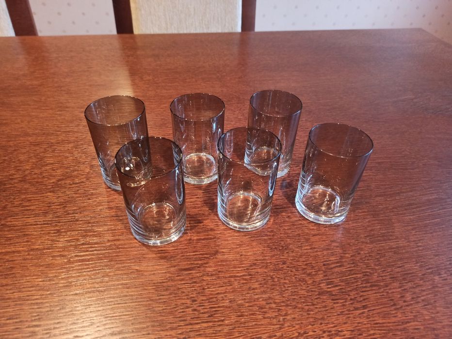 Kieliszki,szklanki z dymionego szkła