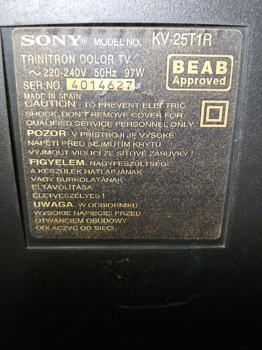 Телевизор sony trinitron KV-25T1R: 500 грн. - Телевізори Павлоград на Olx