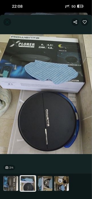 Robot aspirador rowenta para peças vou substituir bateria